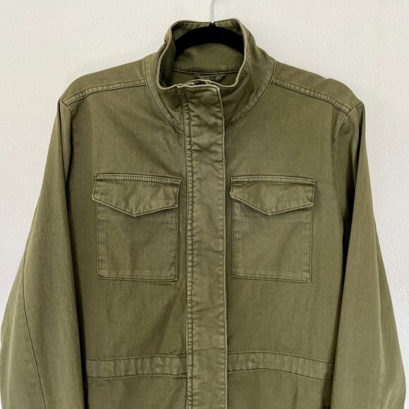 Womens PrAna Sancho Jacket EUC Size M Olive Green Military Cargo Pocket - Picture 10 of 16